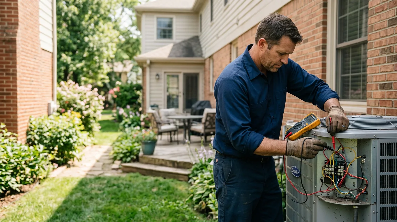 HVAC technician working near Raccoon, KY